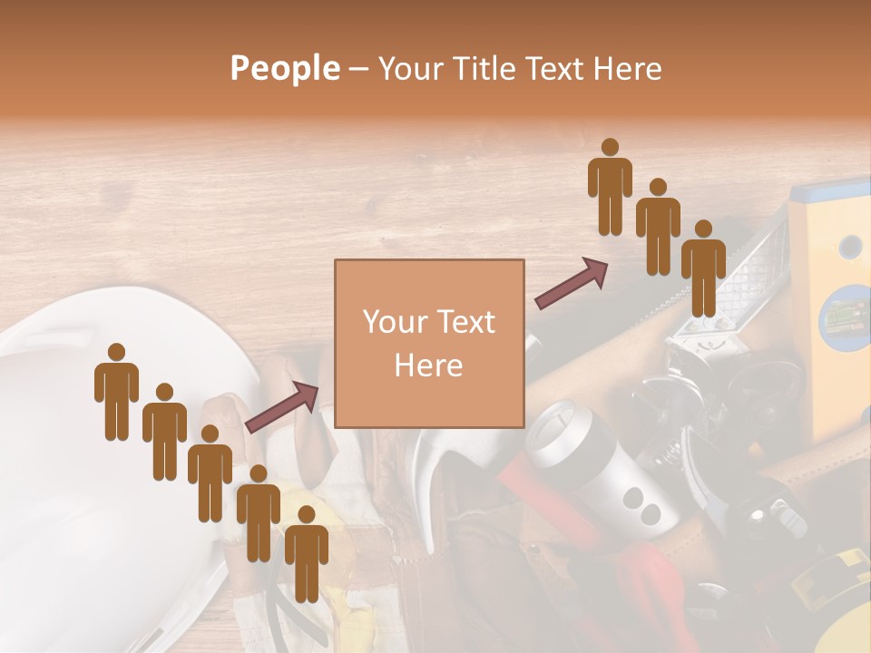 Hand Occupation Cutting PowerPoint Template