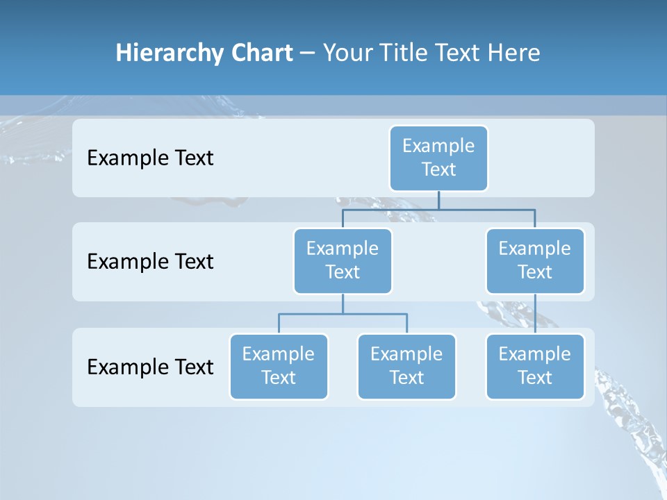 Blue Water Splash Isolated PowerPoint Template