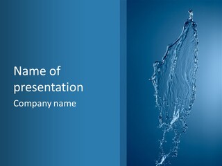 Wave Water Shot PowerPoint Template