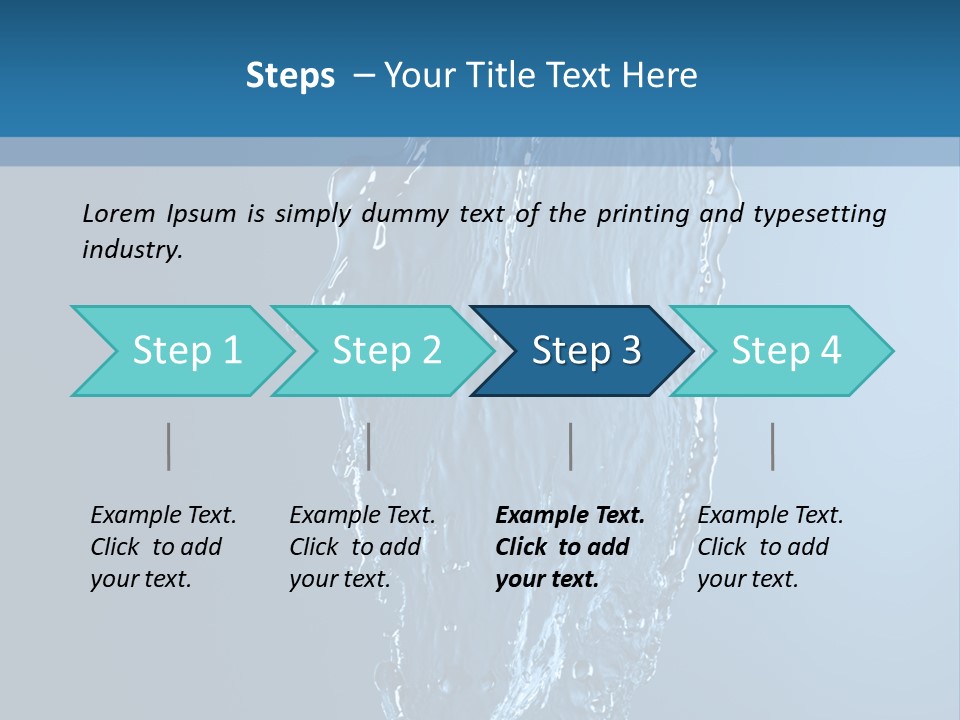 Wave Water Shot PowerPoint Template