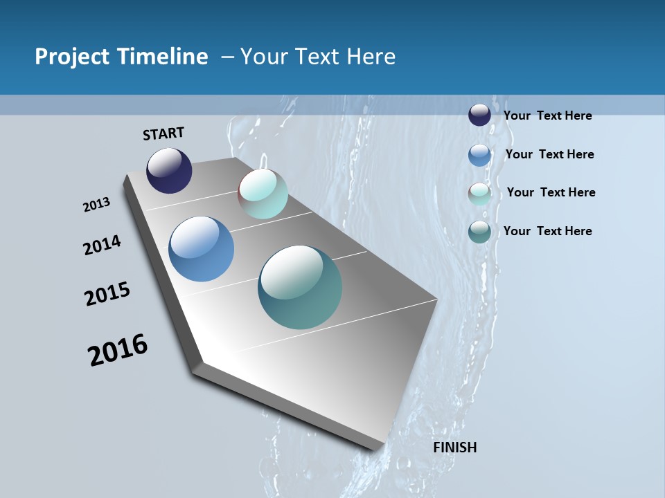 Wave Water Shot PowerPoint Template