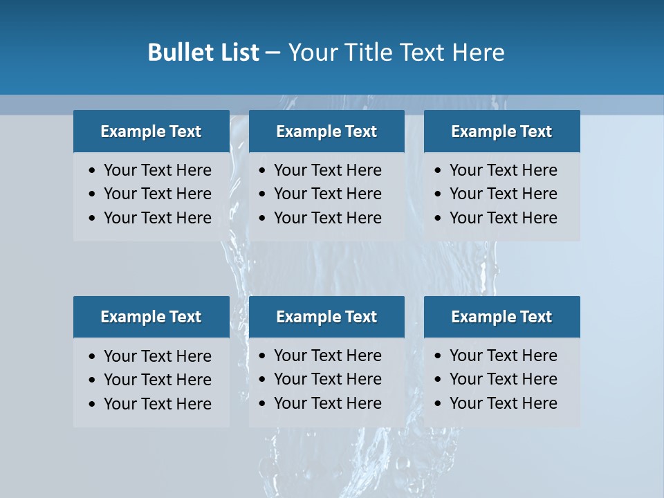 Wave Water Shot PowerPoint Template