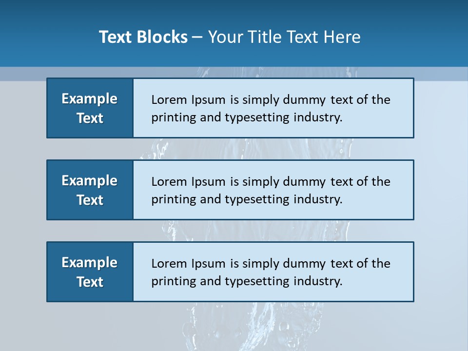 Wave Water Shot PowerPoint Template