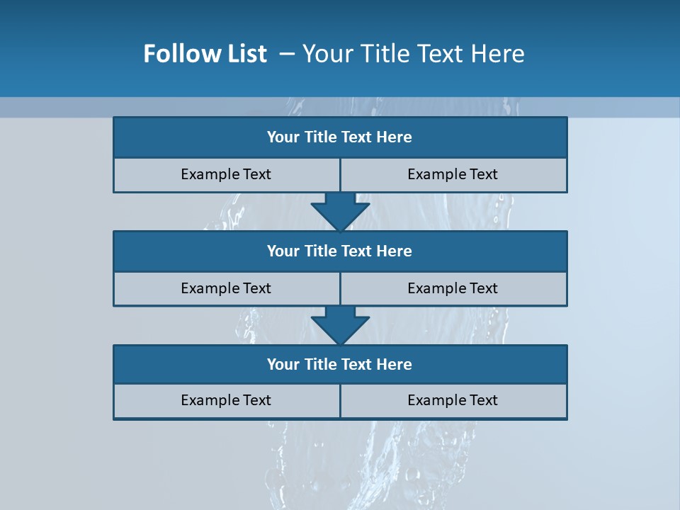 Wave Water Shot PowerPoint Template
