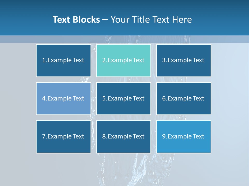 Wave Water Shot PowerPoint Template