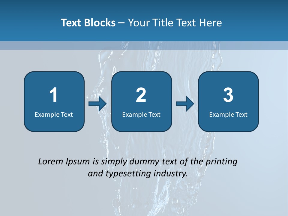 Wave Water Shot PowerPoint Template