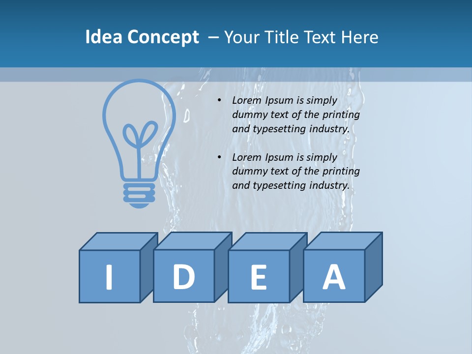 Wave Water Shot PowerPoint Template