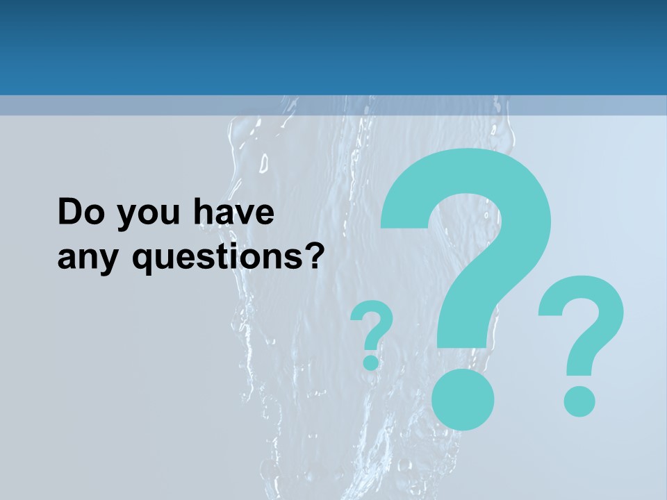 Wave Water Shot PowerPoint Template