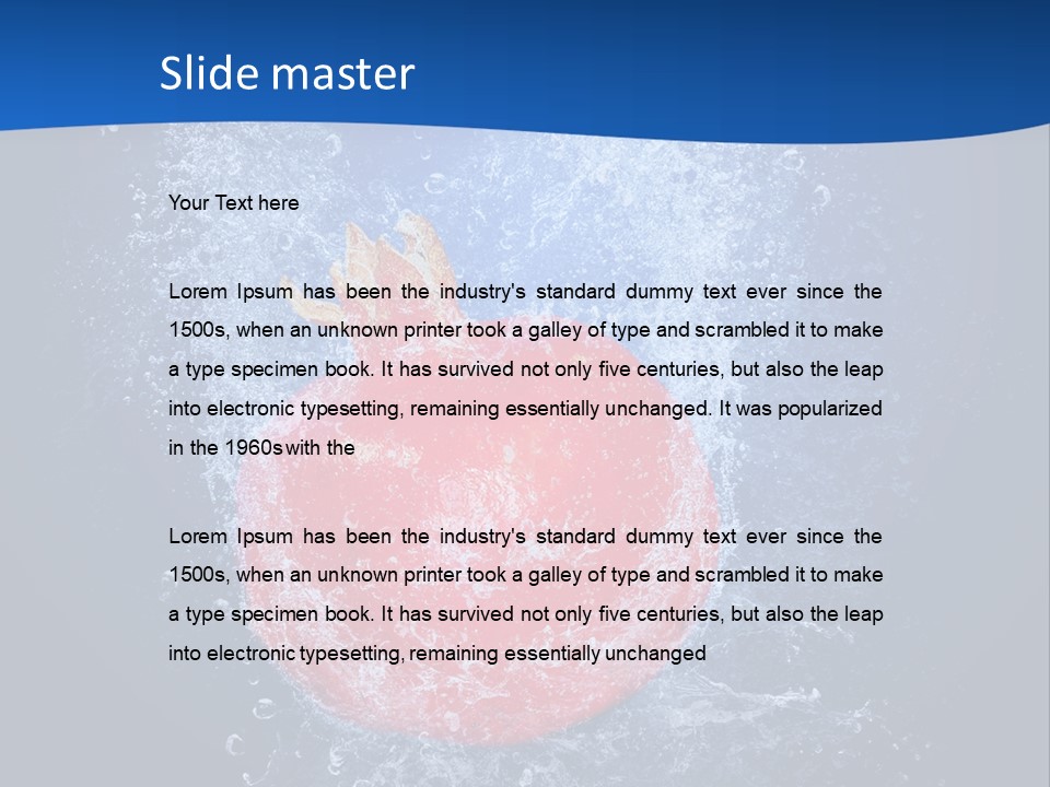 Fruit Water PowerPoint Template