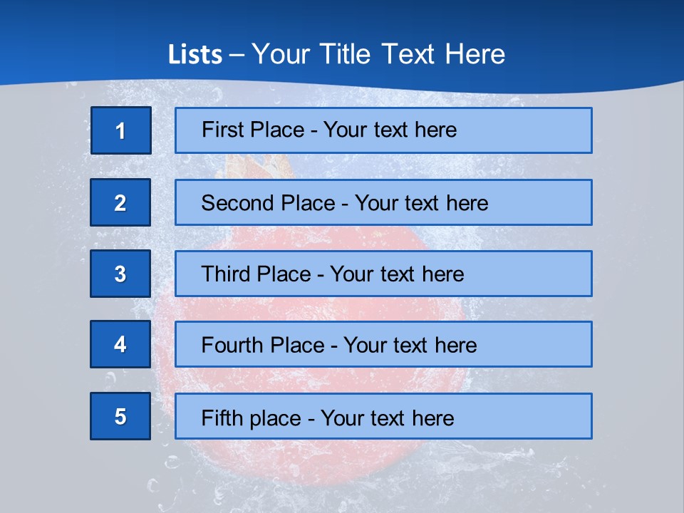 Fruit Water PowerPoint Template
