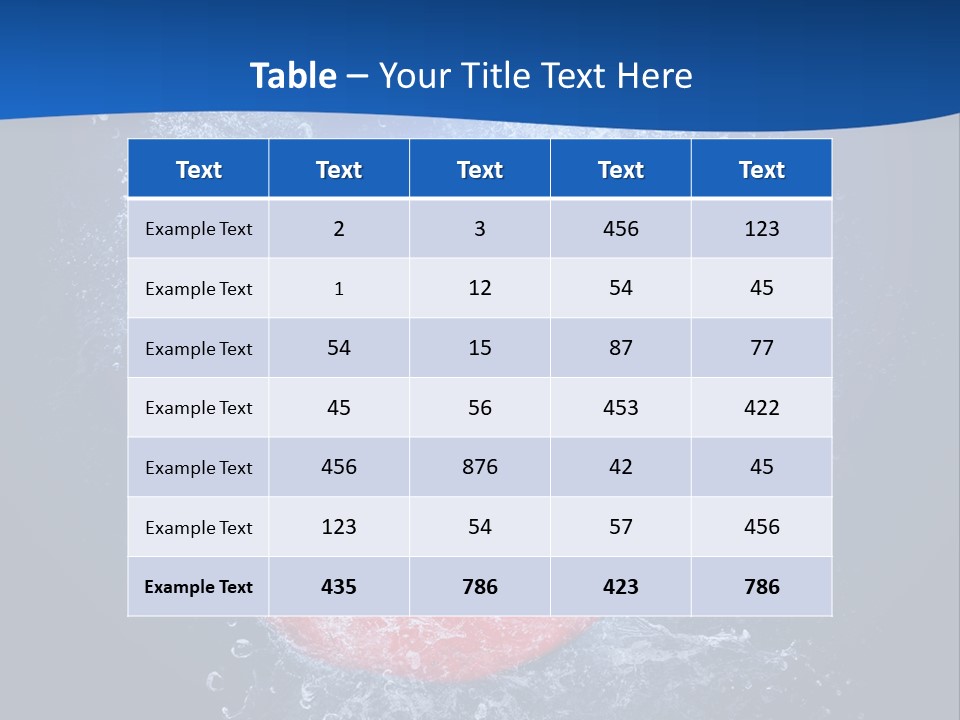 Fruit Water PowerPoint Template