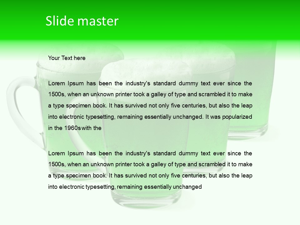 Liquid Isolated Ale PowerPoint Template