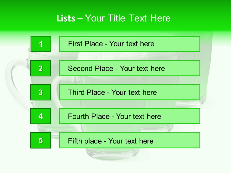 Liquid Isolated Ale PowerPoint Template