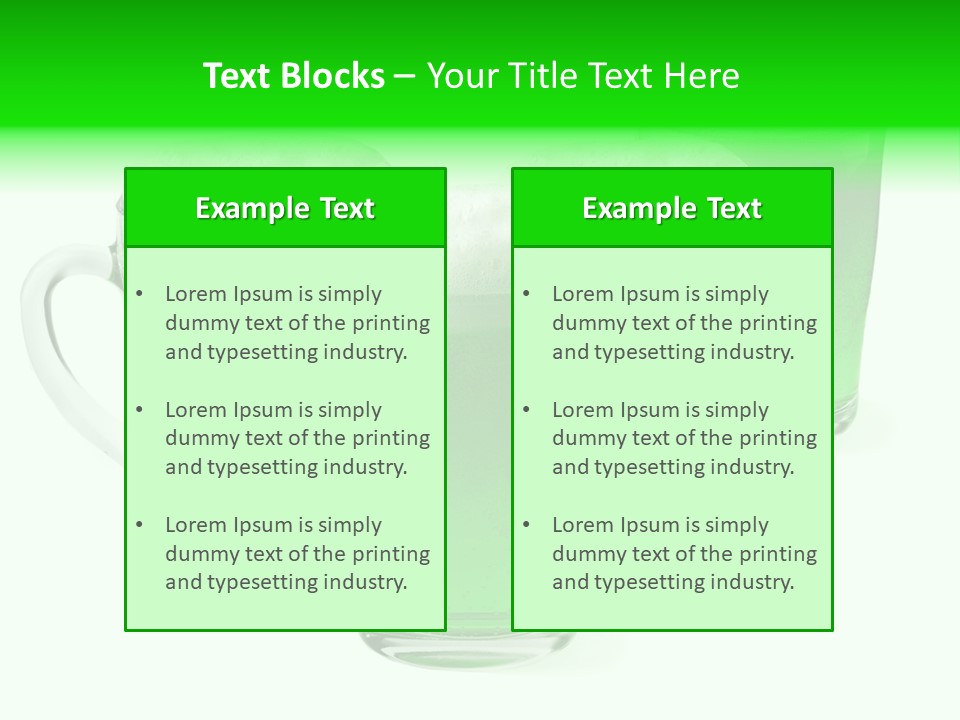 Liquid Isolated Ale PowerPoint Template