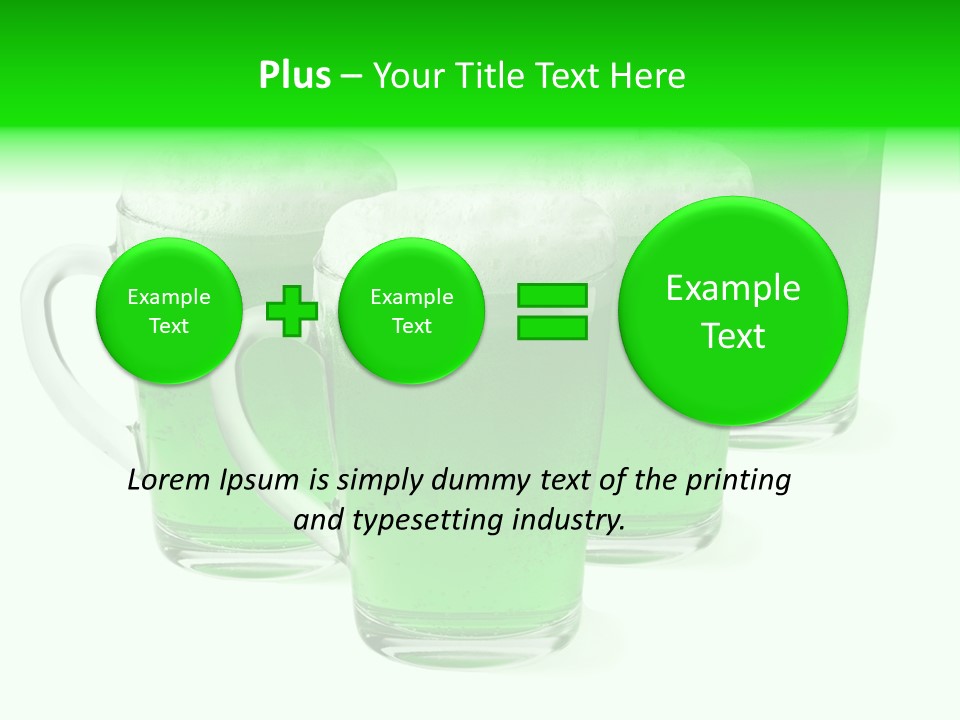 Liquid Isolated Ale PowerPoint Template