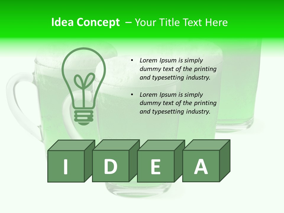 Liquid Isolated Ale PowerPoint Template