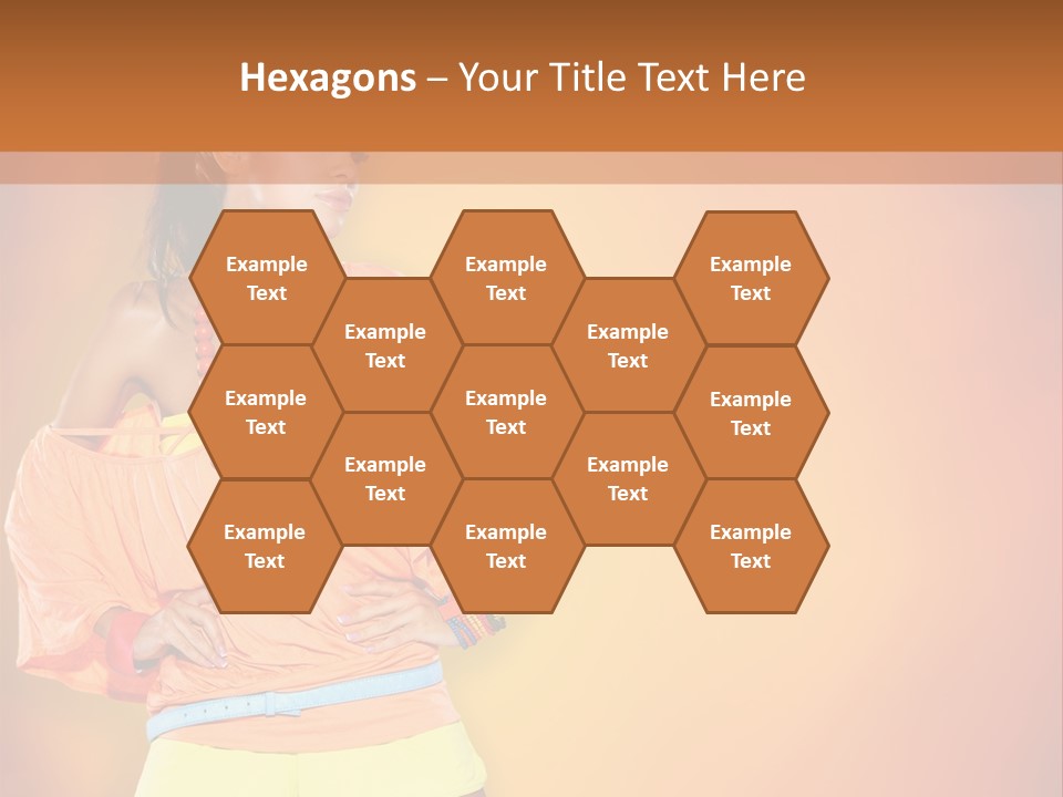 Naranja Accesorios PowerPoint Template