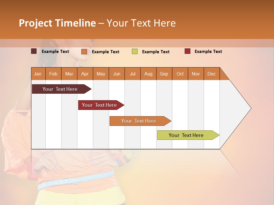 Naranja Accesorios PowerPoint Template
