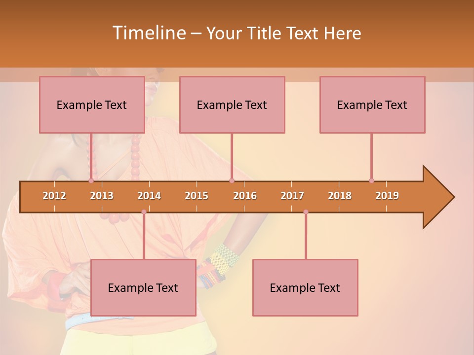 Naranja Accesorios PowerPoint Template