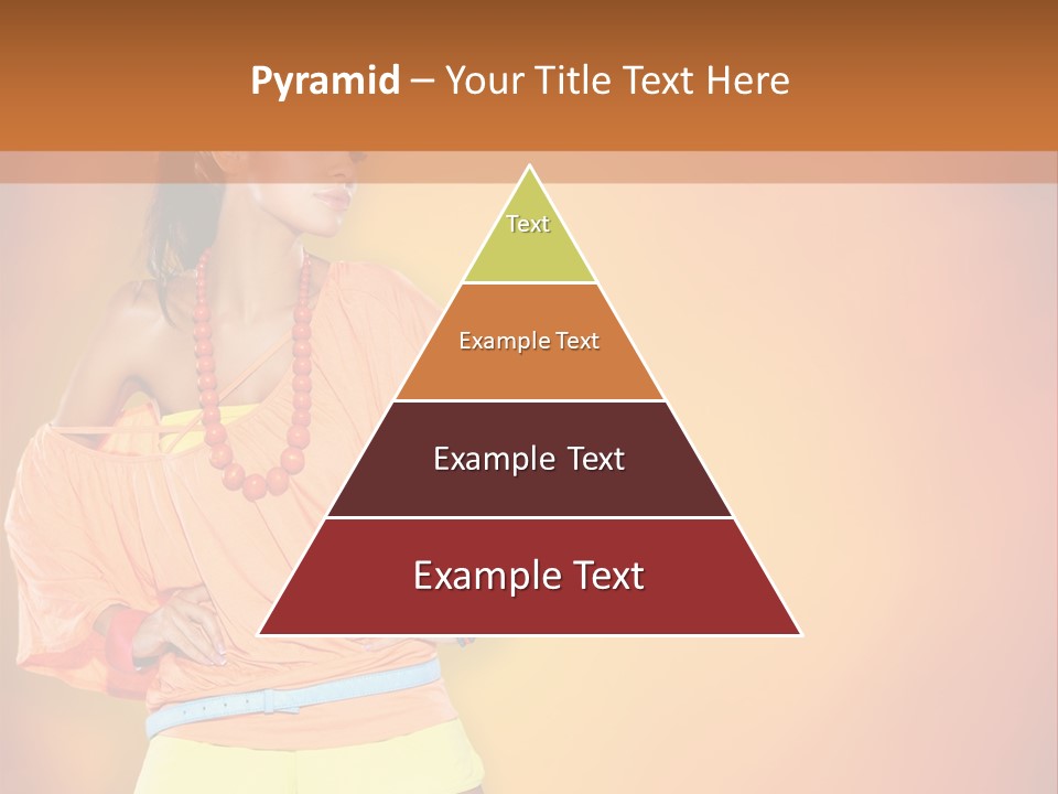 Naranja Accesorios PowerPoint Template