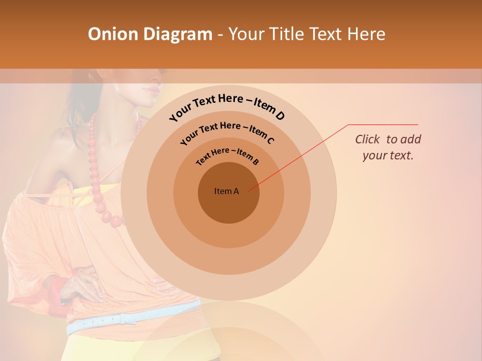 Naranja Accesorios PowerPoint Template