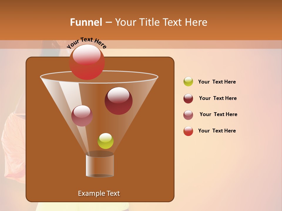 Naranja Accesorios PowerPoint Template