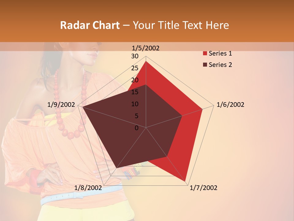 Naranja Accesorios PowerPoint Template