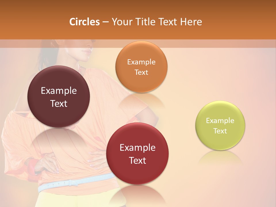 Naranja Accesorios PowerPoint Template