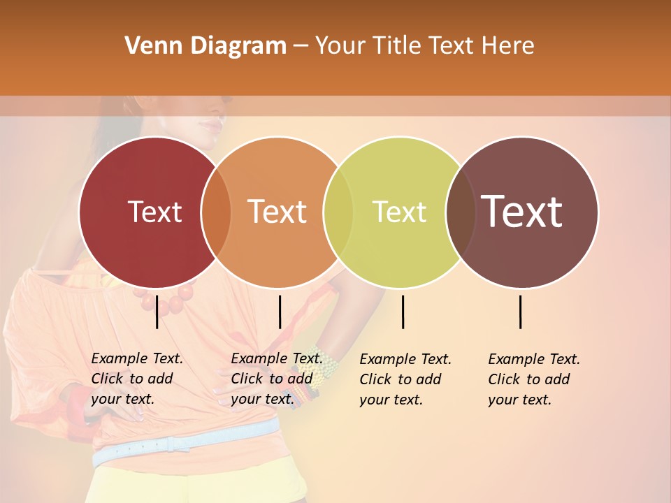 Naranja Accesorios PowerPoint Template