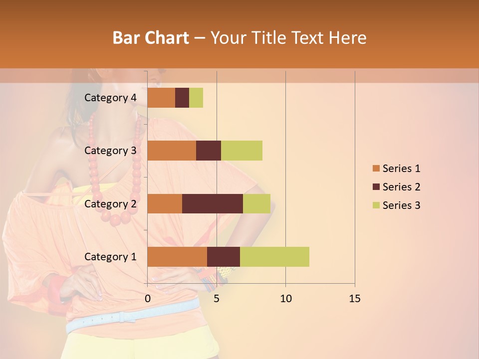 Naranja Accesorios PowerPoint Template