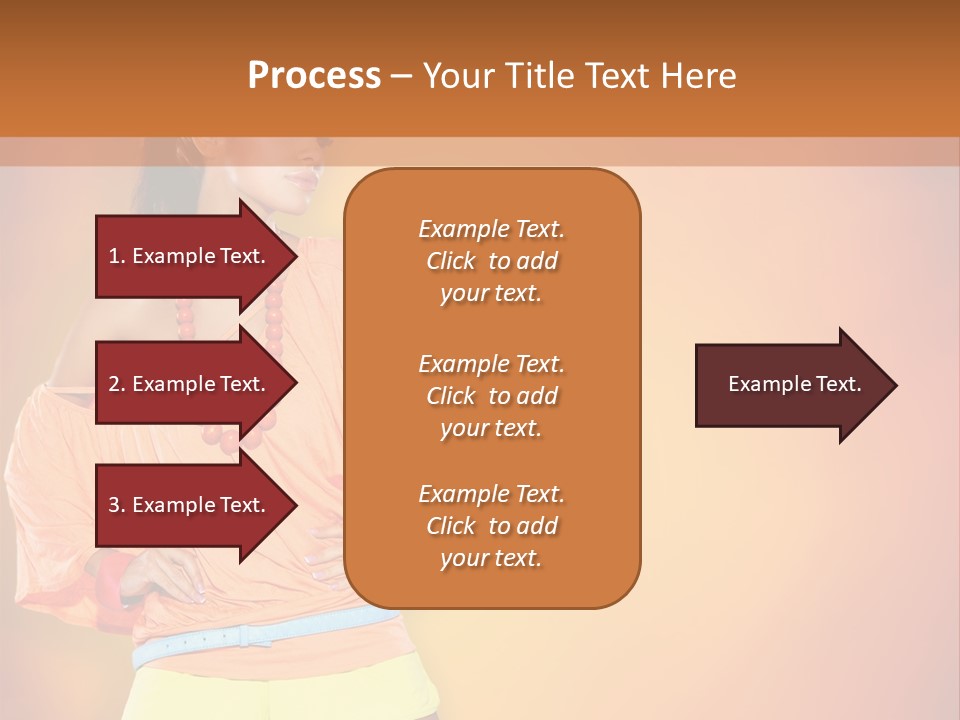 Naranja Accesorios PowerPoint Template