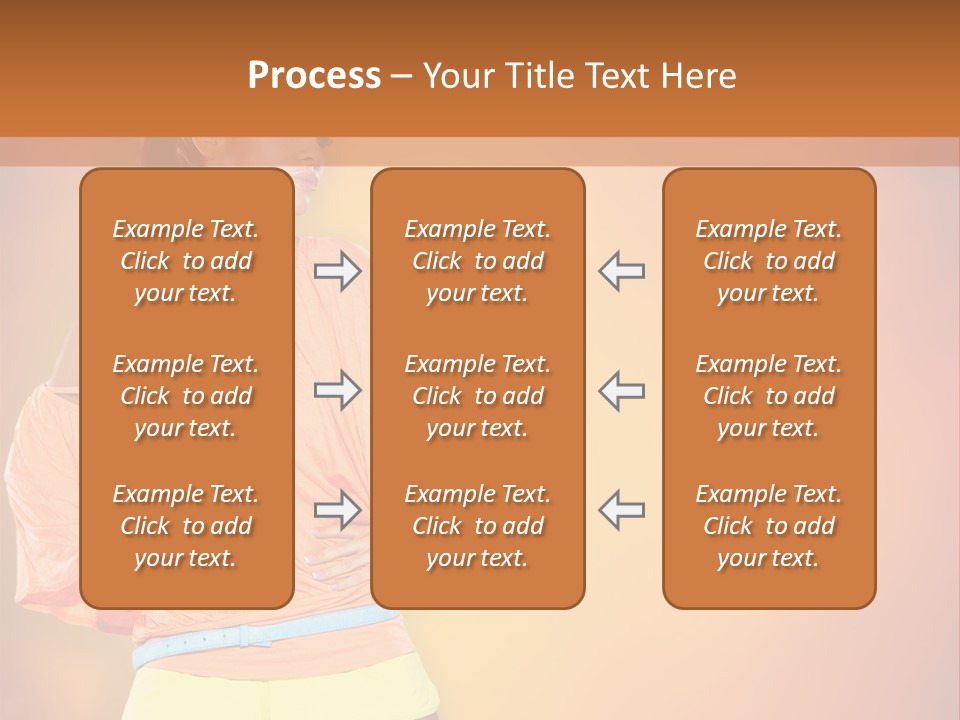 Naranja Accesorios PowerPoint Template