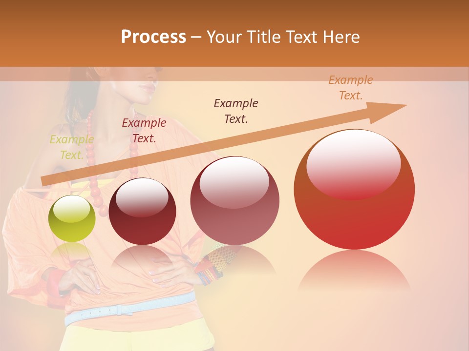 Naranja Accesorios PowerPoint Template