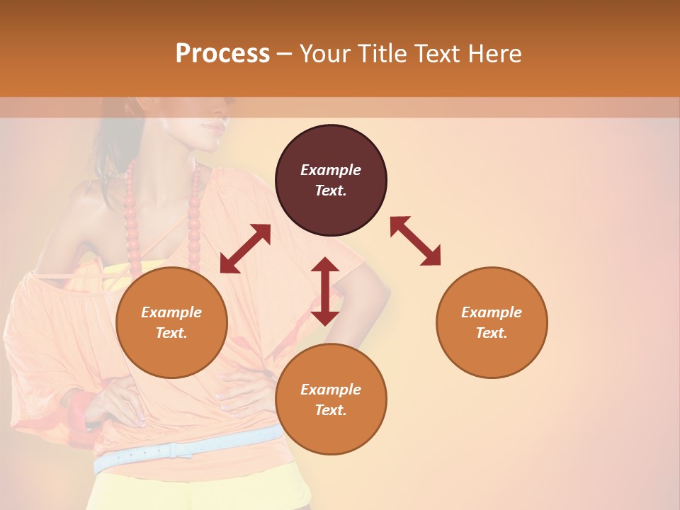 Naranja Accesorios PowerPoint Template