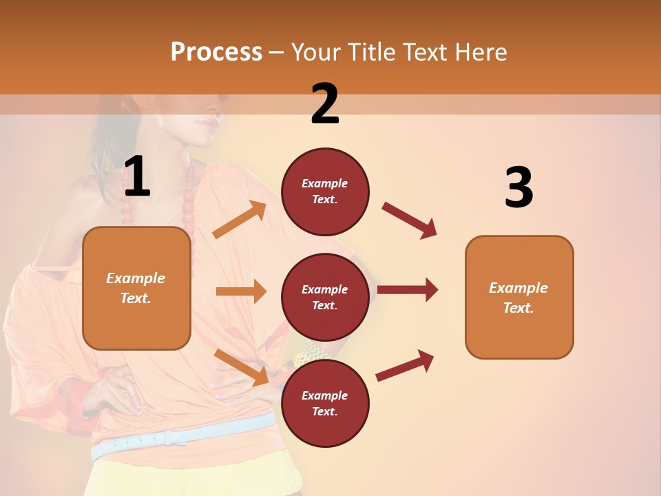 Naranja Accesorios PowerPoint Template