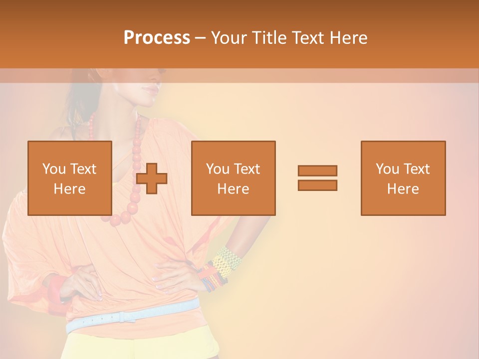 Naranja Accesorios PowerPoint Template