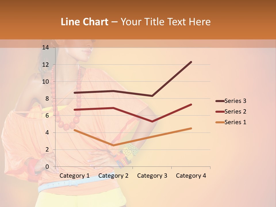 Naranja Accesorios PowerPoint Template