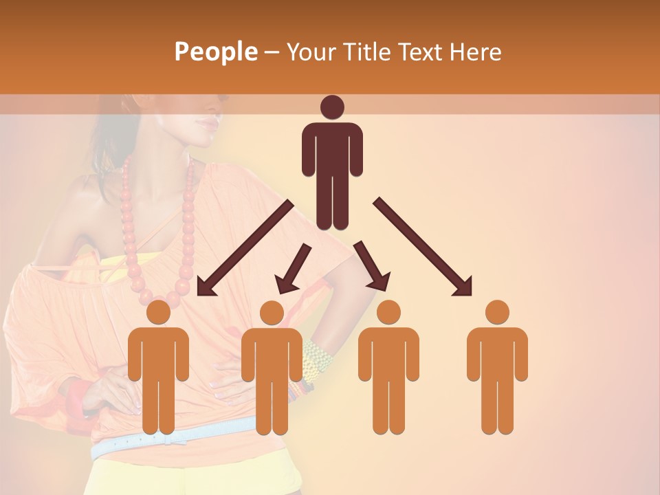 Naranja Accesorios PowerPoint Template