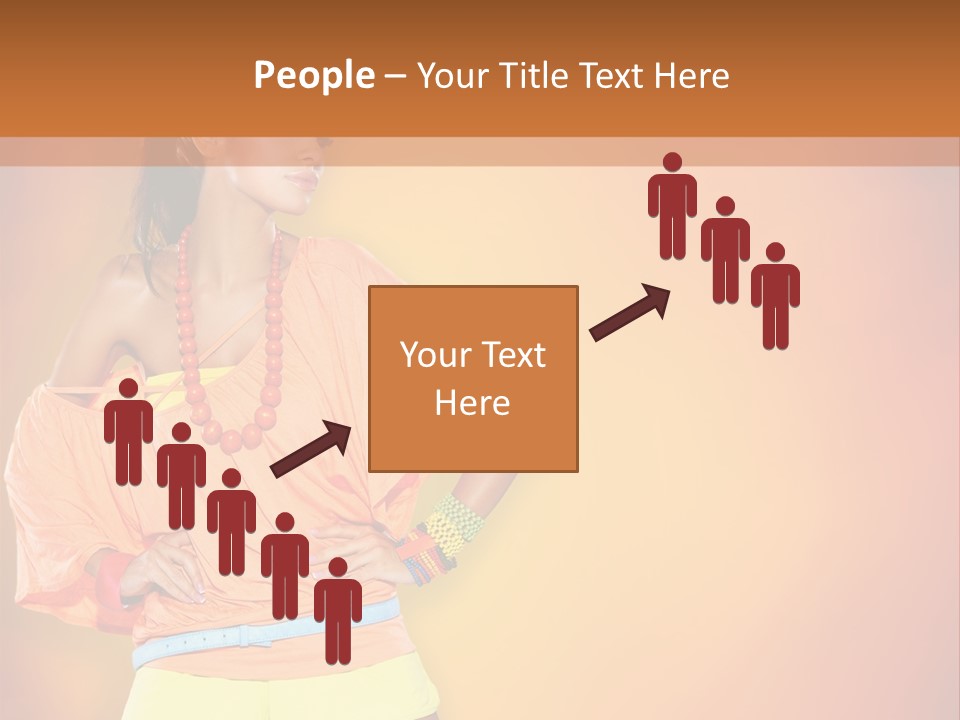 Naranja Accesorios PowerPoint Template