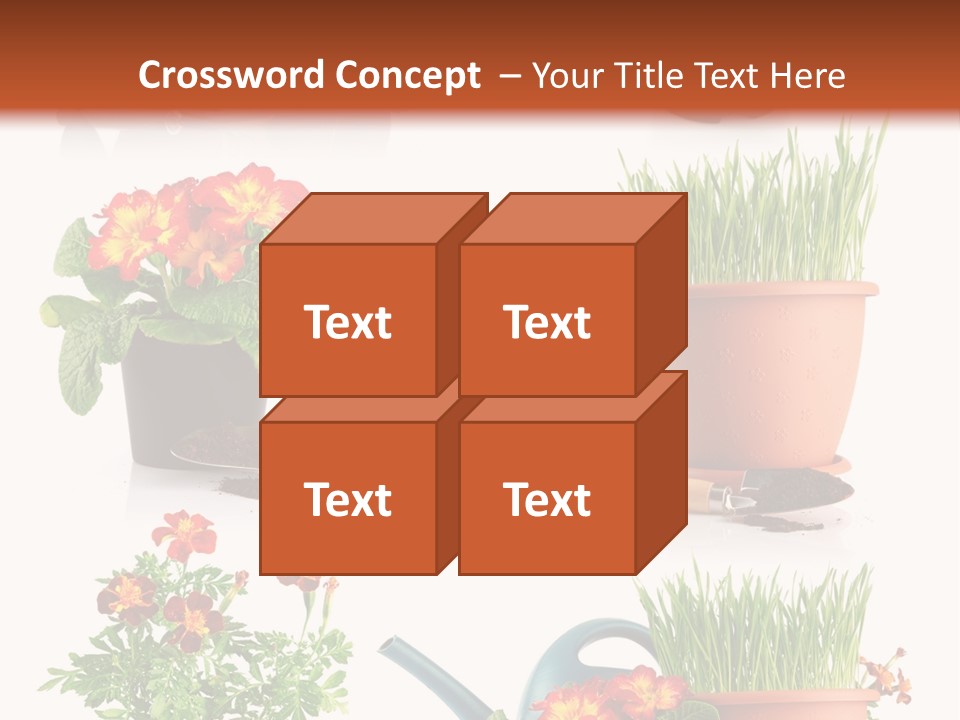 Flowers Pot PowerPoint Template