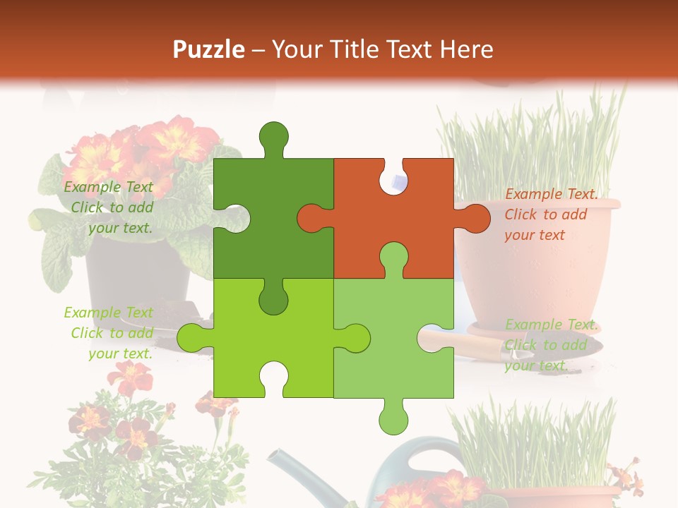 Flowers Pot PowerPoint Template