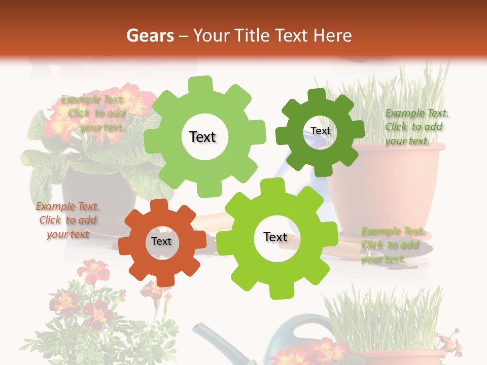 Flowers Pot PowerPoint Template