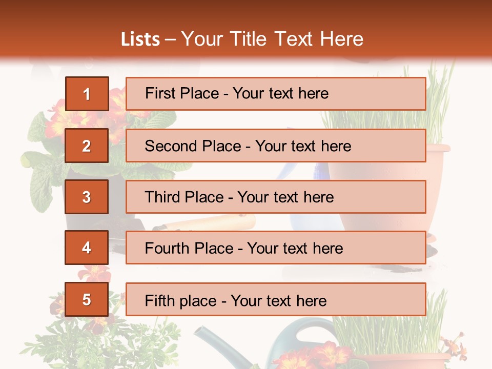 Flowers Pot PowerPoint Template