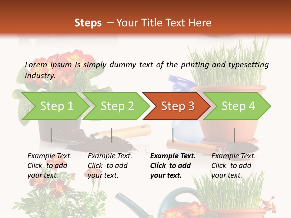 Flowers Pot PowerPoint Template