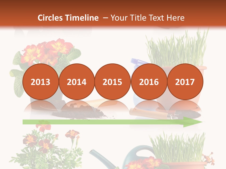 Flowers Pot PowerPoint Template