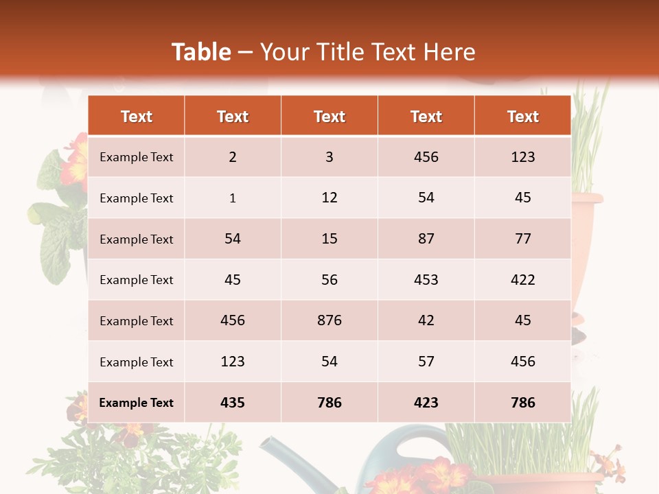 Flowers Pot PowerPoint Template