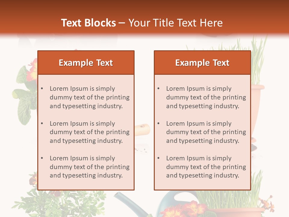 Flowers Pot PowerPoint Template
