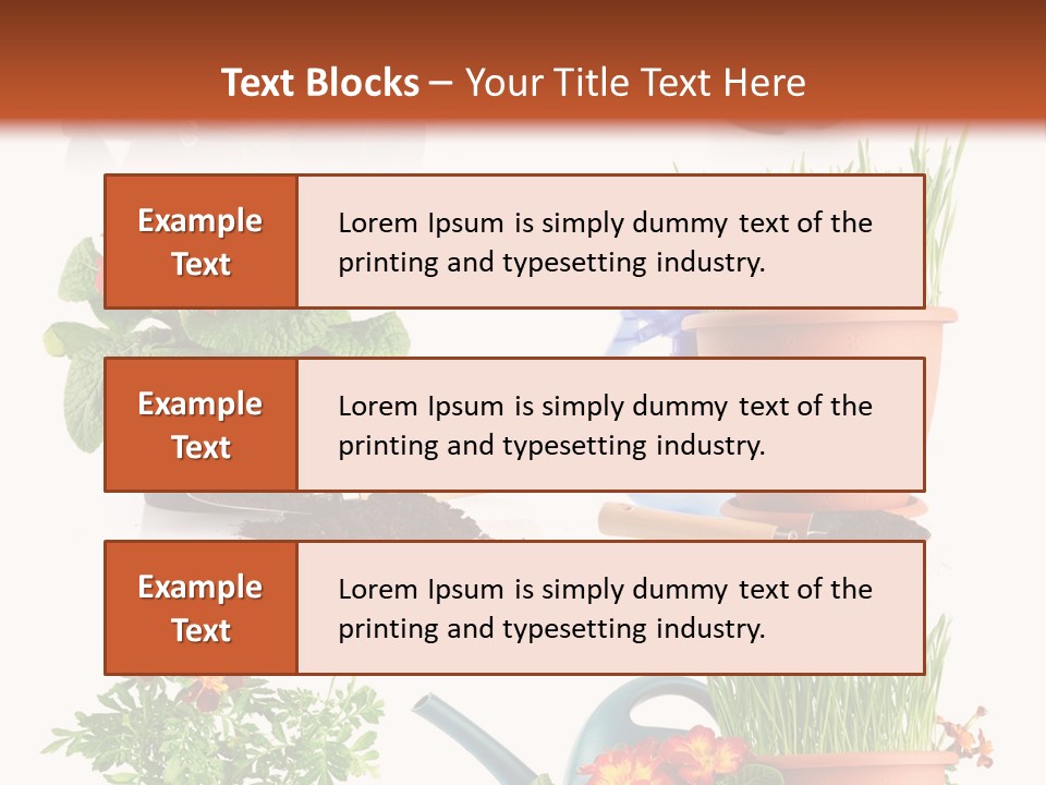 Flowers Pot PowerPoint Template