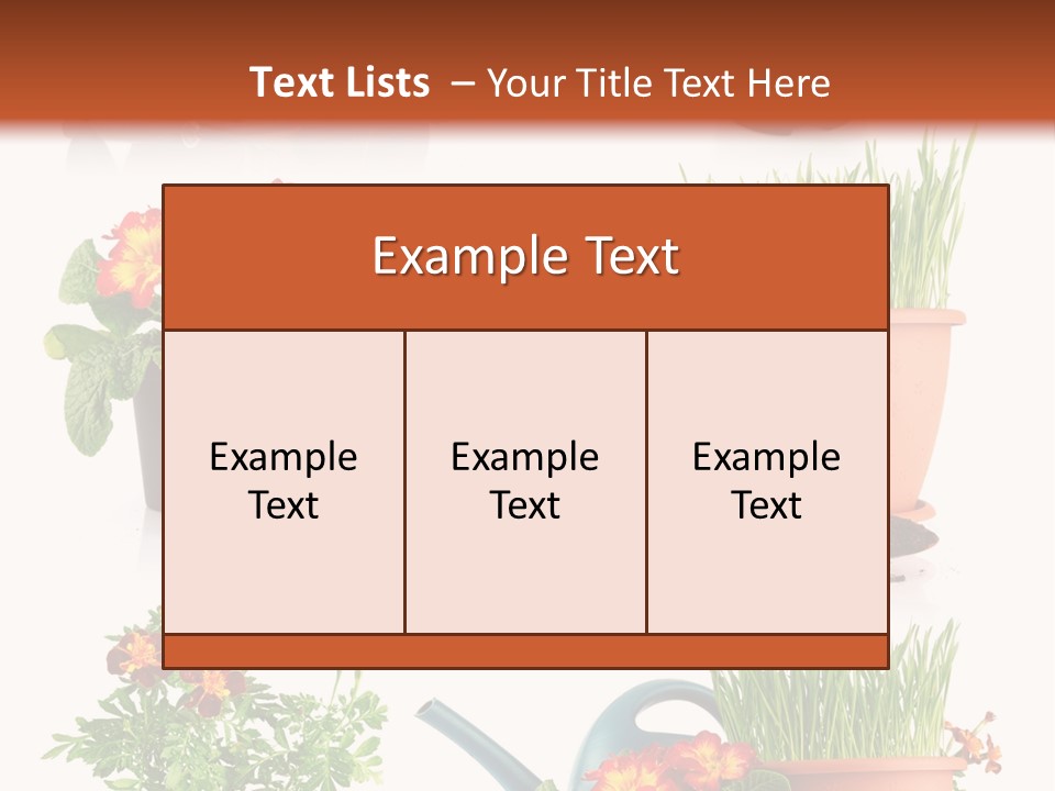 Flowers Pot PowerPoint Template