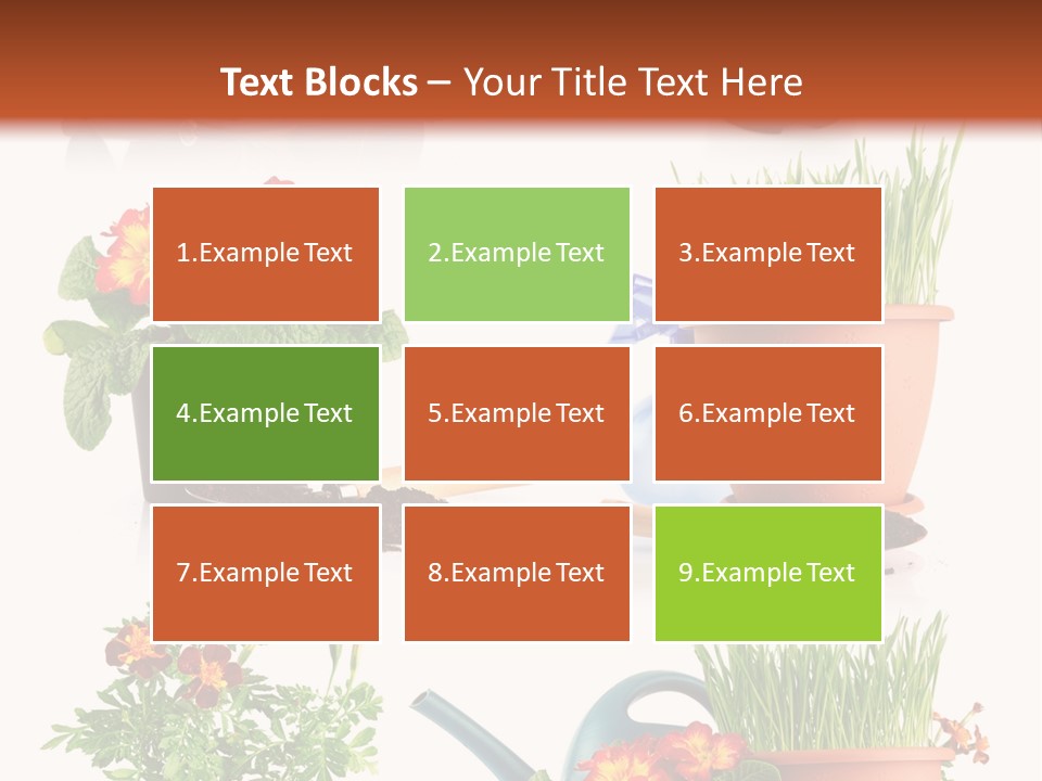 Flowers Pot PowerPoint Template